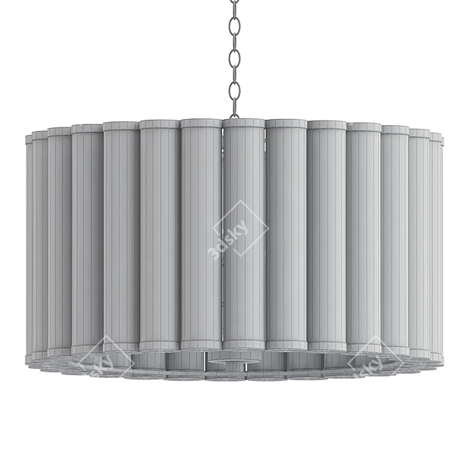 Elegant Libby Langdon Pendant Light 3D model image 2