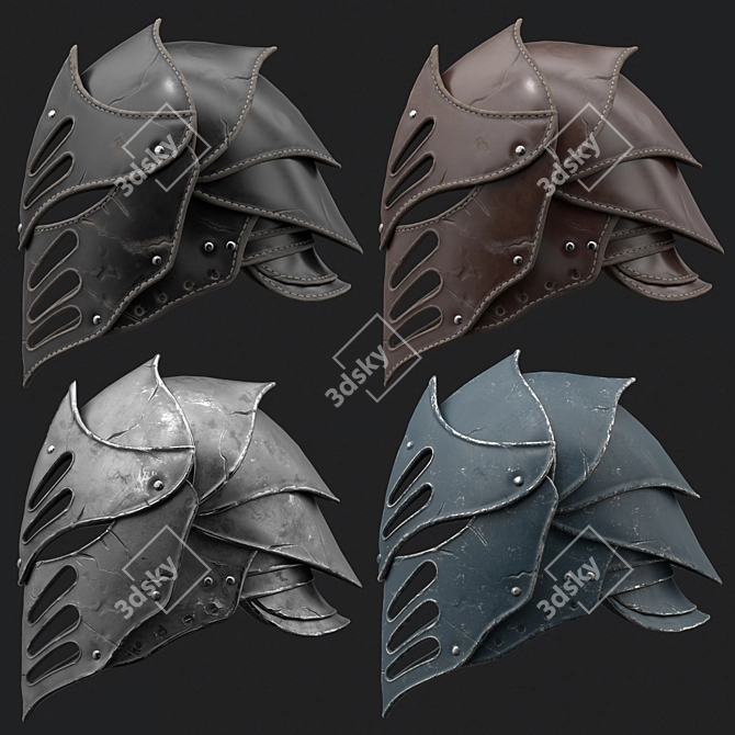 Low Poly PBR Dark Knight 3D model image 5