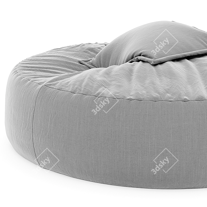 Supreme Comfort Bean Bag Lounger 3D model image 4