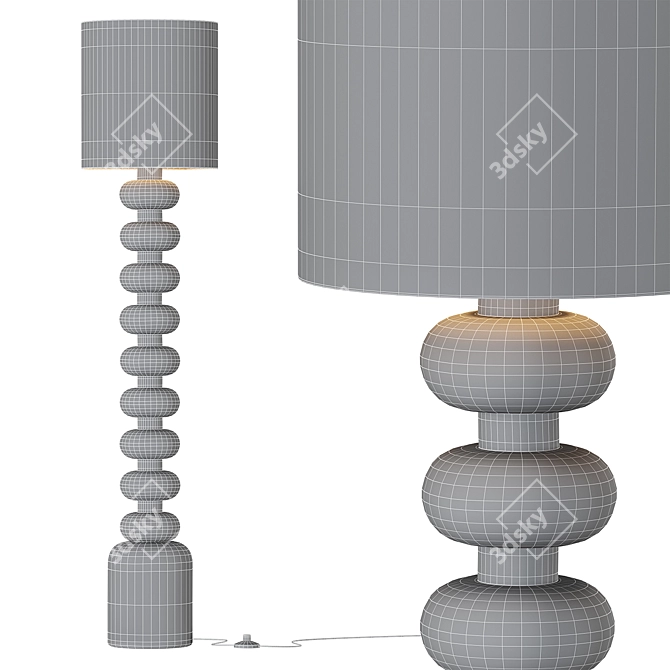 Modern Floor Lamp, Emil Collection 3D model image 3