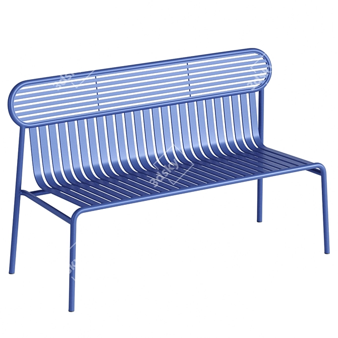 Outdoor Bench Week-end Petite Friture 3D model image 2