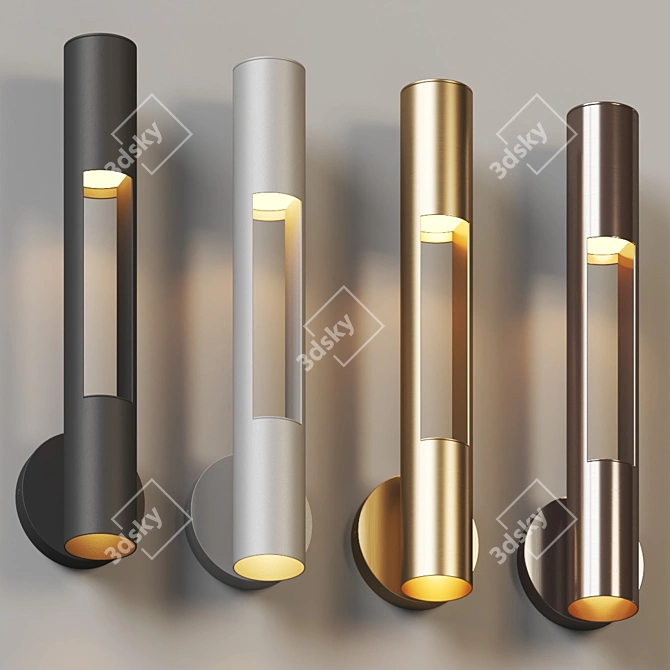 Oslo Outdoor LED Wall Light 3D model image 3