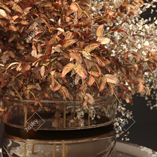 Artisanal Dried Flowers Collection 3D model image 3