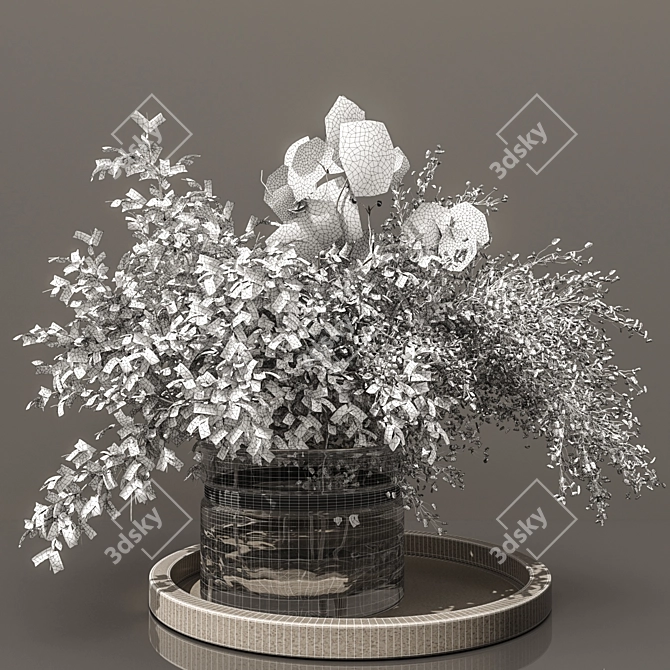 Artisanal Dried Flowers Collection 3D model image 13