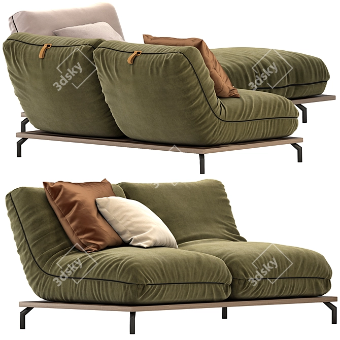 Cozy Comfort Sofa by Tumidei 3D model image 2