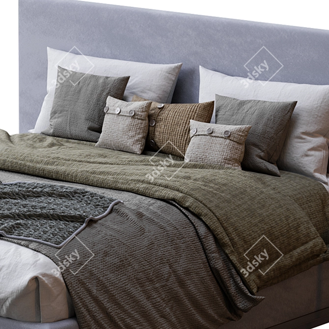 Bauci Ovidi Bed: Modern Elegance 3D model image 3