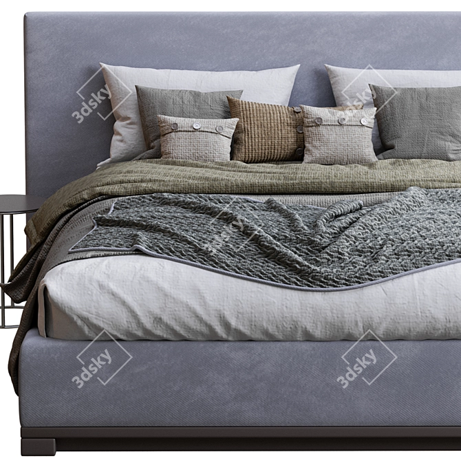 Bauci Ovidi Bed: Modern Elegance 3D model image 4