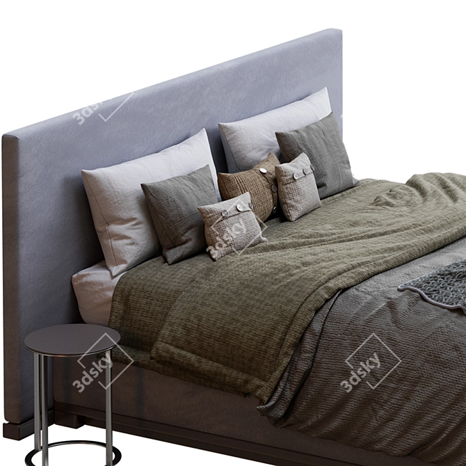 Bauci Ovidi Bed: Modern Elegance 3D model image 7