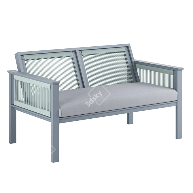 Outdoor Gaia Loveseat: Elegant Comfort 3D model image 1