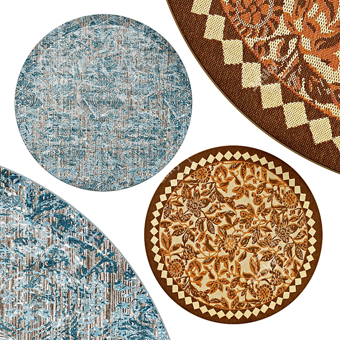 Circular Rugs Collection | №287 3D model image 1