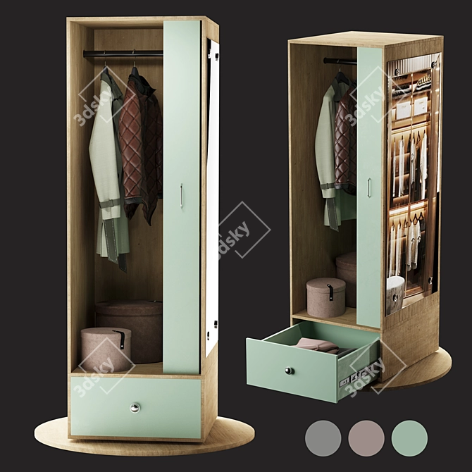 Storage Mirror Combo 3-in-1 3D model image 1