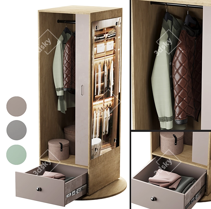 Storage Mirror Combo 3-in-1 3D model image 8