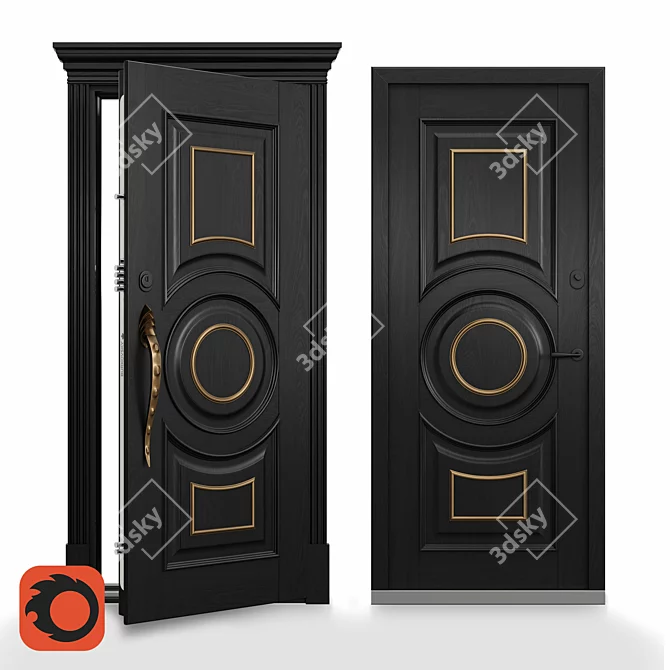 Versatile Argo Diablo Door Collection 3D model image 1