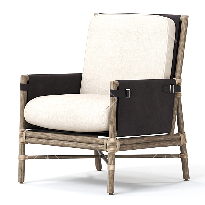 Elegant Bercut Lounge Chair in 2015 3D model image 3