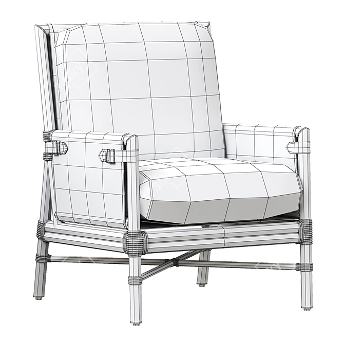 Elegant Bercut Lounge Chair in 2015 3D model image 6