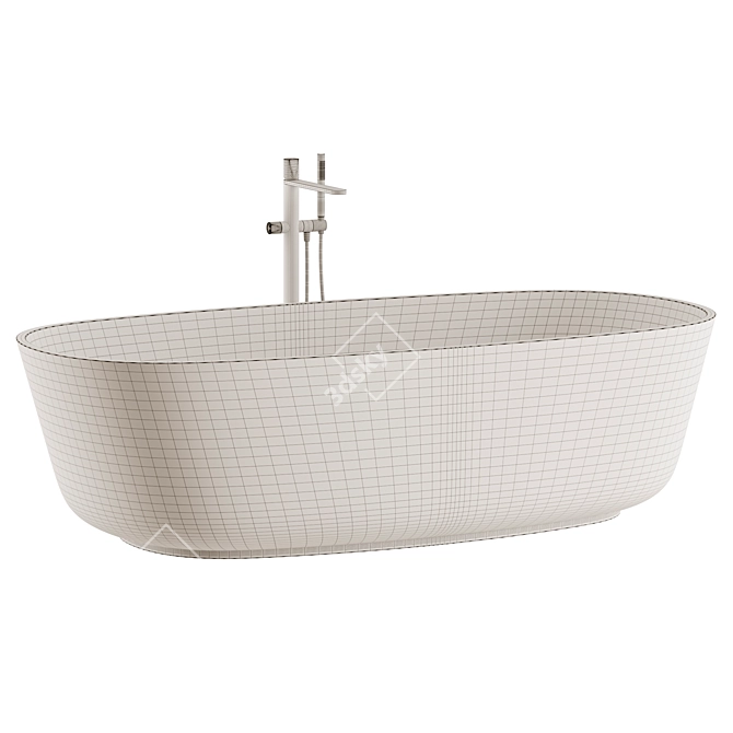 Flumood Colorful Baia Bathtub 3D model image 3