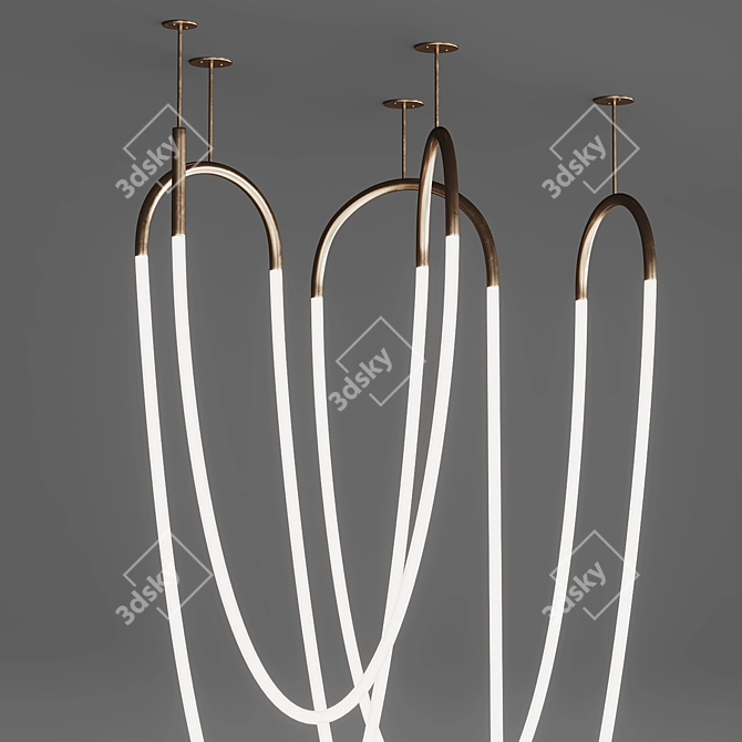 Flexible Neon Pendant Light TNK.01 3D model image 2