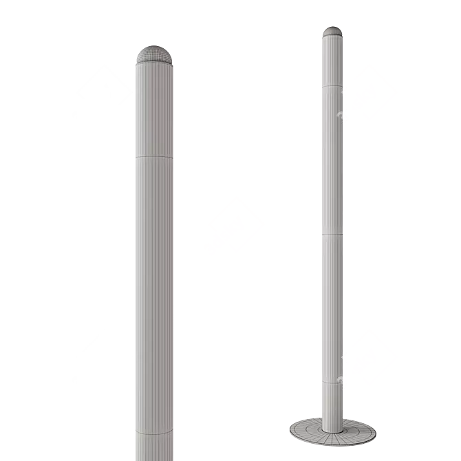 Ebell Large Modern Floor Lamp 3D model image 2