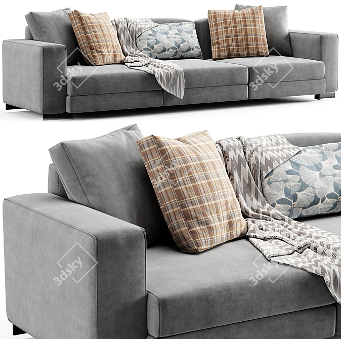 Modern Molteni&C Turner Sofa 2015 3D model image 1