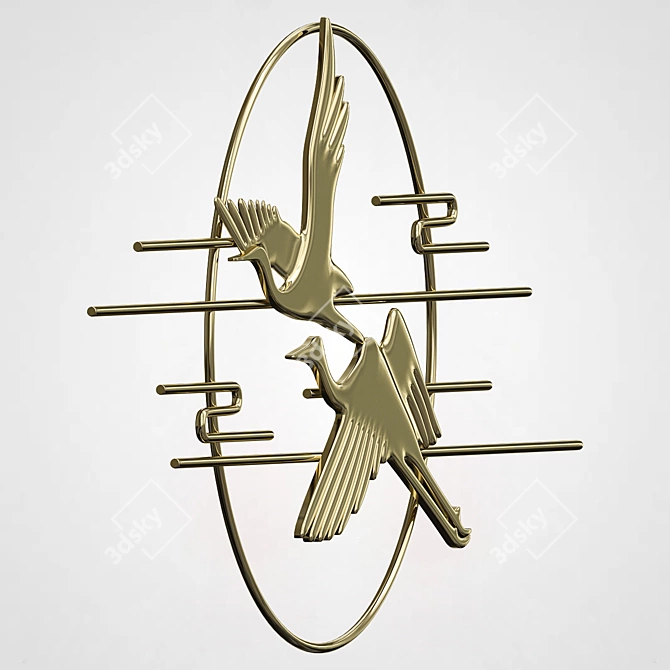 Imperium Loft Bird Wall Decor 3D model image 2