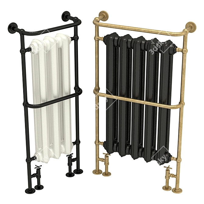 Sleek Towel Radiator 3D model image 3