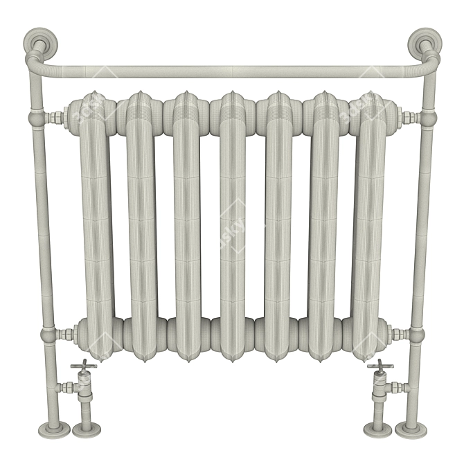 Sleek Towel Radiator 3D model image 5