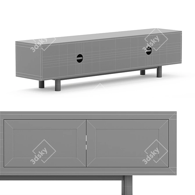 Boho Lane Immy TV Unit 3D model image 3