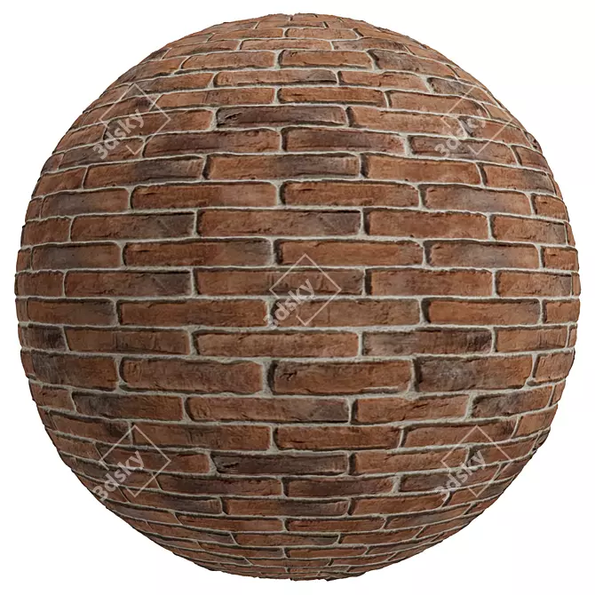 3 Types of Ancient Brick 3D model image 4