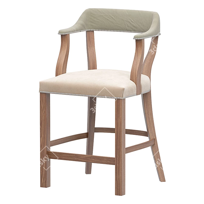 Vintage Ralph Lauren Bar Stool 3D model image 1