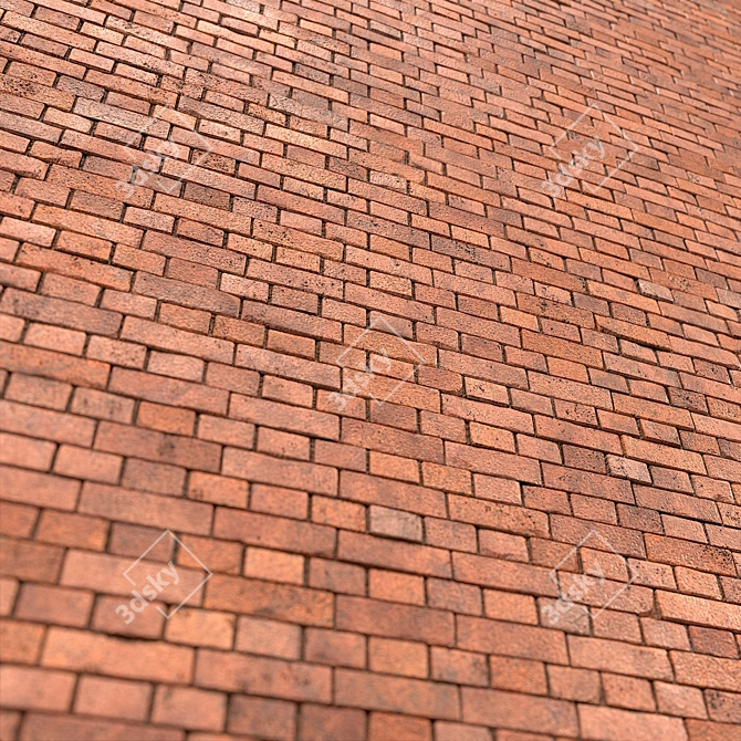 Seamless Brick PBR Material -Textures 3D model image 2