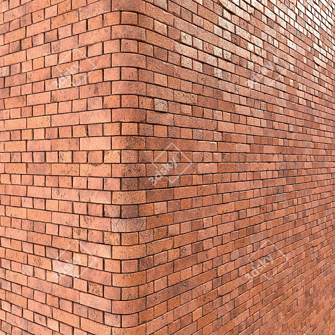 Seamless Brick PBR Material -Textures 3D model image 4