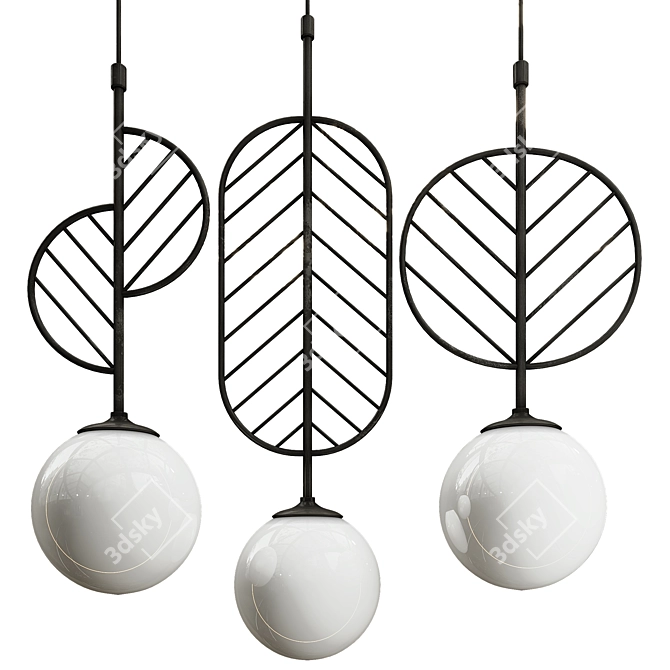 Cosima Nordic Pendant Light 3D model image 5