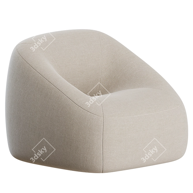 Artifort Swamp Lounge Chair: Sleek Comfort 3D model image 1