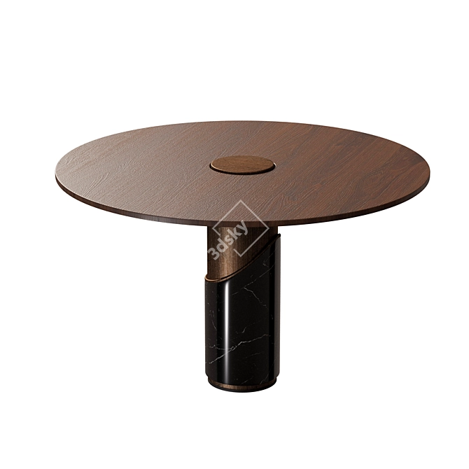 Sleek Breve II Dining Table 3D model image 1