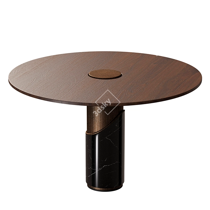 Sleek Breve II Dining Table 3D model image 4