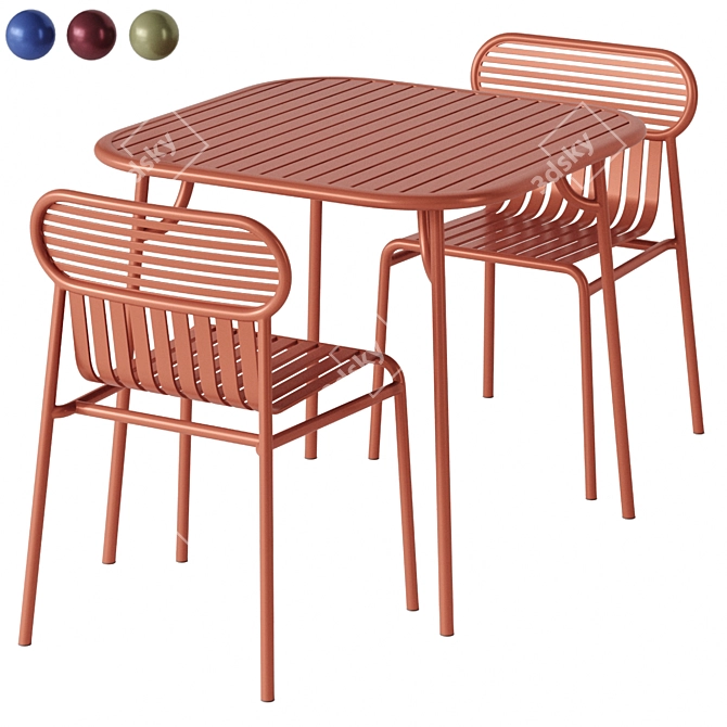 Week-end Garden Furniture Set 3D model image 1