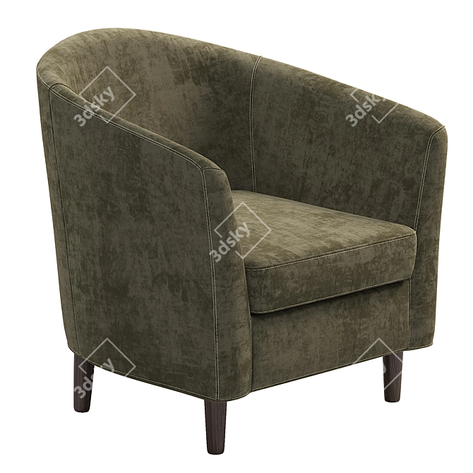 Modern Mila Armchair for Stylish Homes 3D model image 4