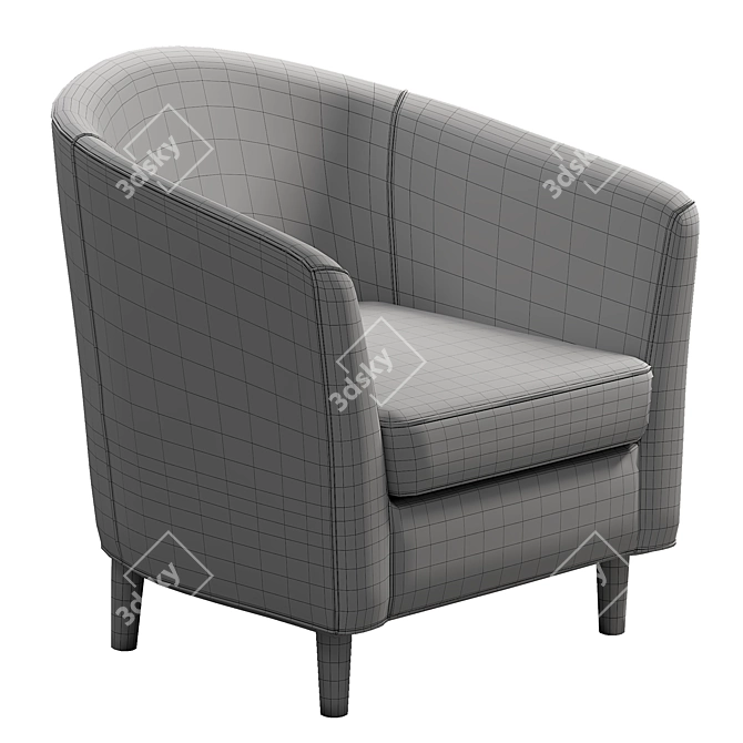 Modern Mila Armchair for Stylish Homes 3D model image 5