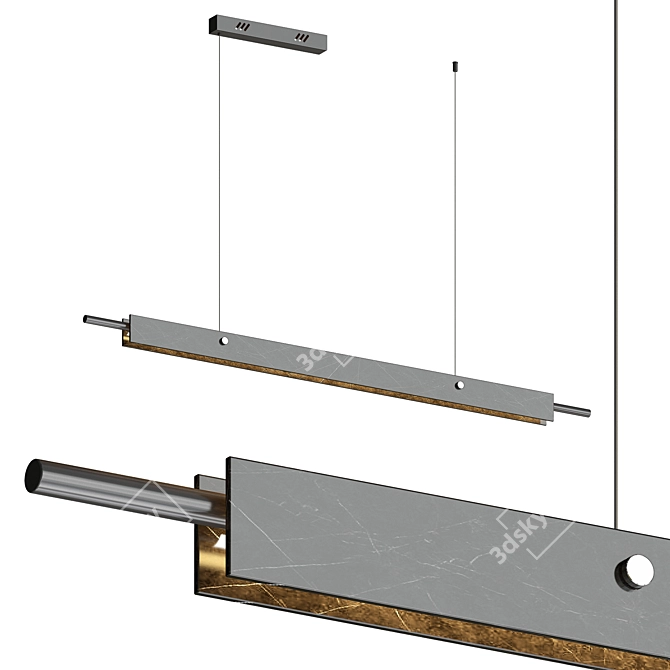 Modern Lovine Pendant Lamp 3D model image 1