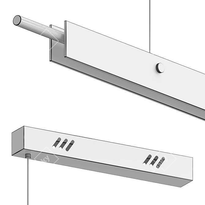 Modern Lovine Pendant Lamp 3D model image 3