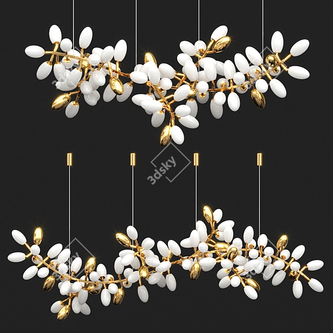 Grape Cluster Chandelier 230cm 3D model image 1