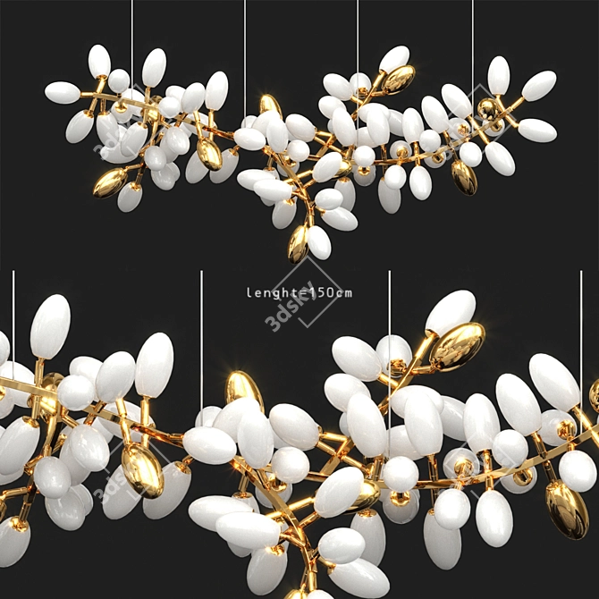 Grape Cluster Chandelier 230cm 3D model image 3