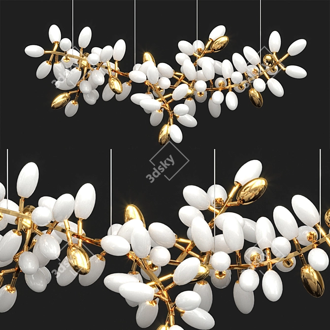 Grape Cluster Chandelier 230cm 3D model image 7