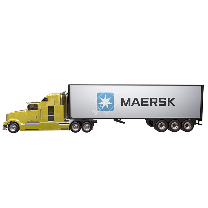 Corona Render Truck Model 2016 3D model image 5