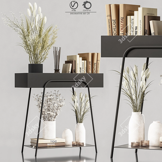 Elegant Decorative Set for Rendering 3D model image 1