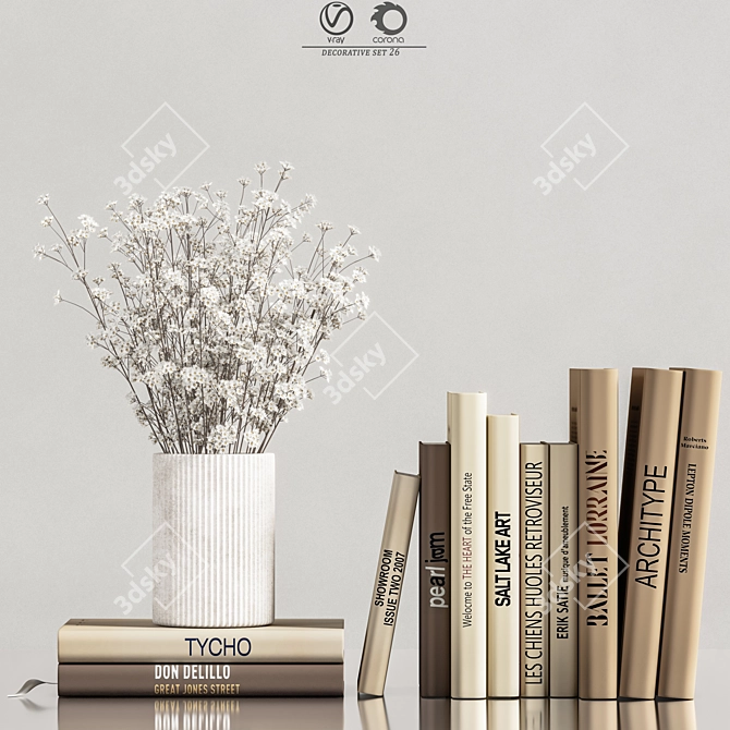 Elegant Decorative Set for Rendering 3D model image 5