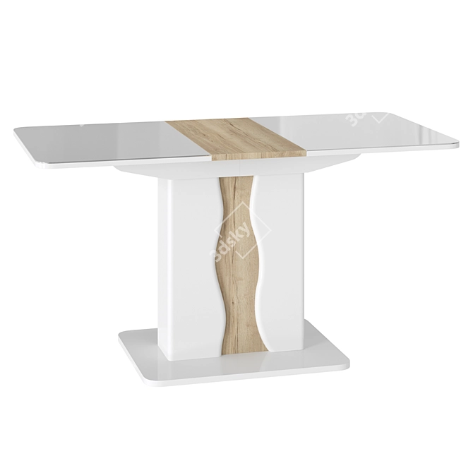 Sheffield 1 Extendable Table 3D model image 4