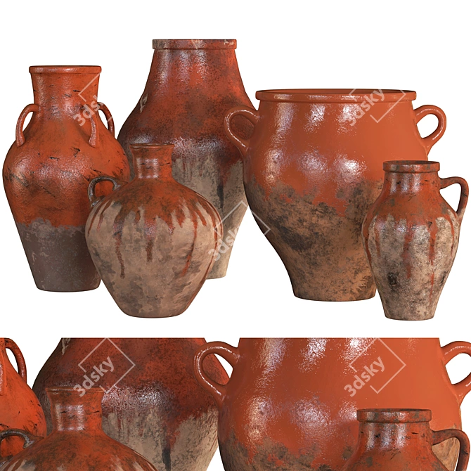 Versatile 4K Vases Set 11 3D model image 1