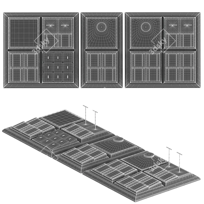 Fanxi-05 Jewelry Display Stand 3D model image 2