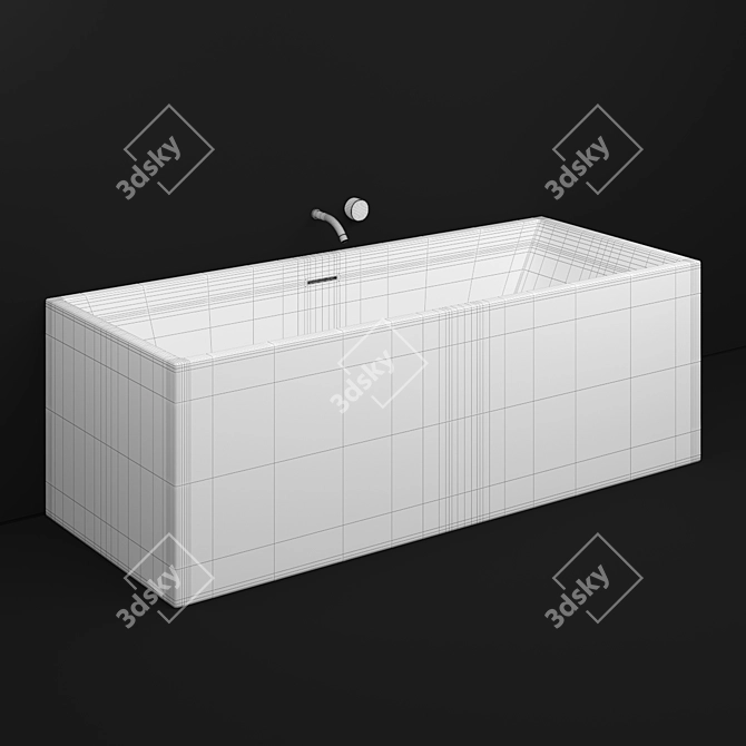 Corian Nic Vasca Pool 170x70x57h 3D model image 2